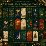 Coleção de Tags ESSÊNCIA DO BRASIL — NATAL — Tags Digitais para Impressão - Imagem 2