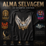 Coleção - ALMA SELVAGEM - 22 Estampas Digitais