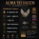 Coleção - ALMA SELVAGEM - 22 Estampas Digitais - Imagem 5