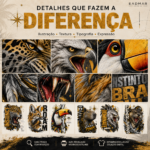 Instinto Brasil — Coleção com 11 Estampas PNG da Fauna Brasileira - Imagem 4