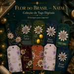 Coleção de Tags Flor do Brasil — Natal | Volume II — Noite & Encanto