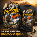 Refaça a Rota — Estampa Digital PNG para Camiseta