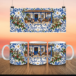 Azulejo Natalino da Fazenda — Arte Digital para Caneca - Imagem 2