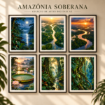 Coleção Amazônia Soberana — 10 Artes Digitais para Quadros