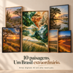 Biomas do Brasil - 10 artes digitais para Quadros