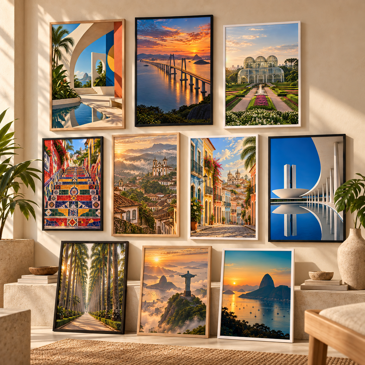 Brasil Monumental 1 Brasil Monumental — 10 Artes Digitais para Quadros - Imagem 1