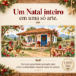Natal no Alpendre — Estampa Natalina para Caneca - Imagem 3