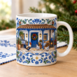 Azulejo Natalino da Fazenda — Arte Digital para Caneca - Imagem 3