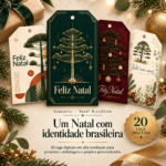Coleção de Tags Araucária — Natal Brasileiro — Tags Digitais para Impressão