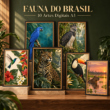 Coleção Fauna do Brasil — 10 Artes Digitais para Quadros