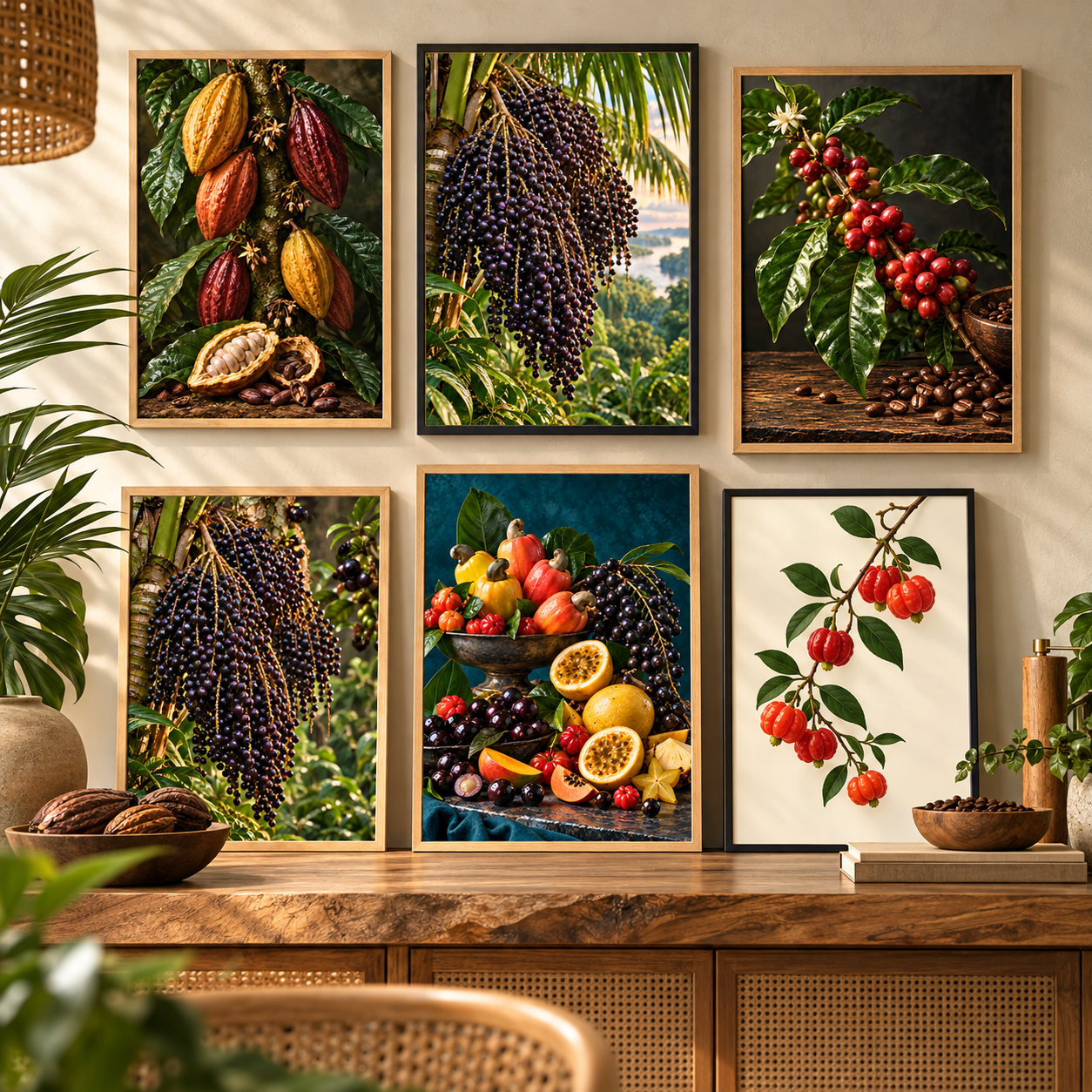 Sabores e Terra Brasileira 1 Sabores e Terra Brasileira – 10 Artes Digitais para Quadros - Imagem 1